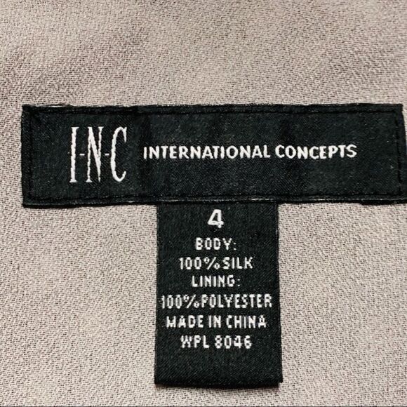 International Concepts INC Silk Beige Ivory Polka Dot Ruffle Tier Skirt 4 - Picture 5 of 5